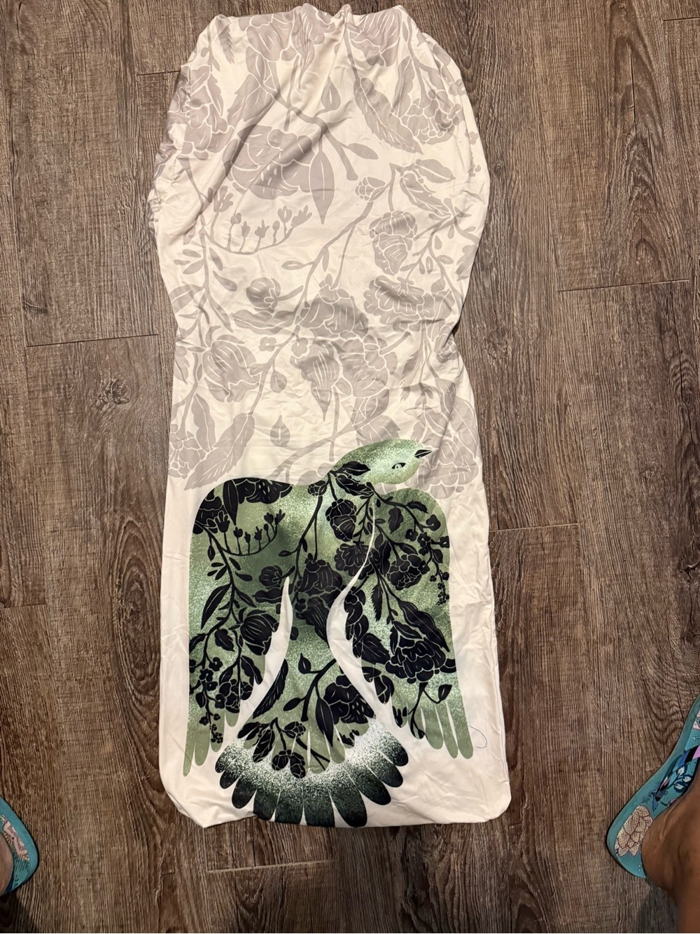 Floral Dove Graphic chairt slip covers